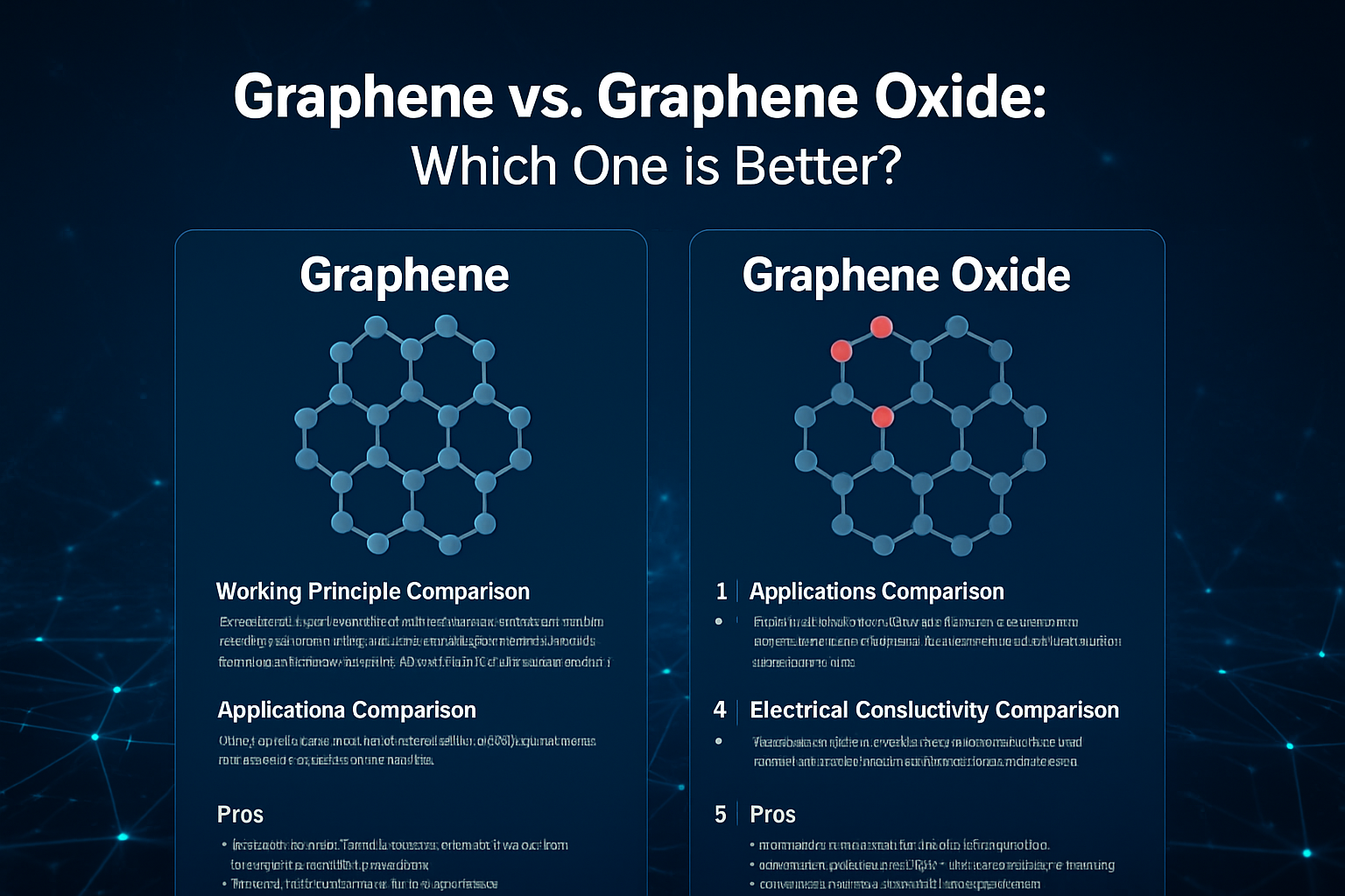 Graphene vs. Graphene Oxide: Which One is Better?