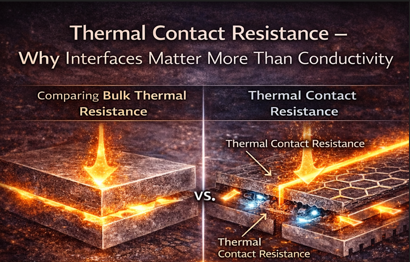 Thermal Contact Resistance – Why Interfaces Matter More Than Bulk Conductivity
