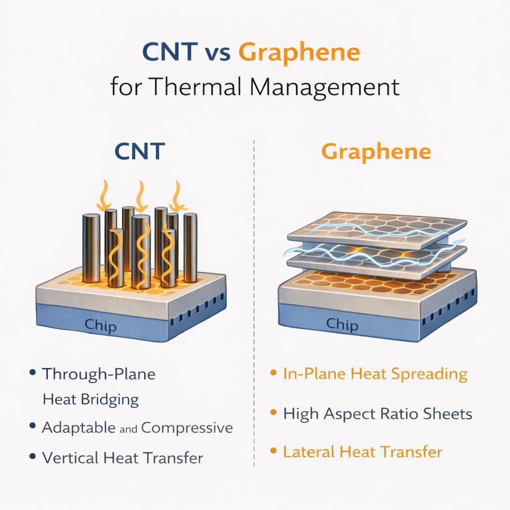 CNT vs Graphene for Thermal Management