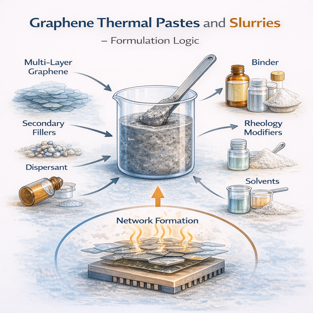 Graphene Thermal Pastes and Slurries – Formulation Logic