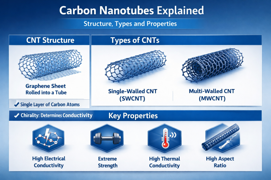 Carbon Nanotubes Explained: Structure, Types and Properties