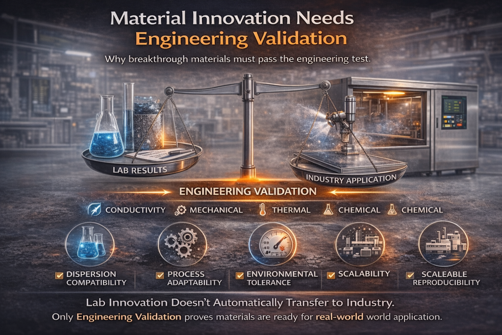 Material Innovation Needs Engineering Validation