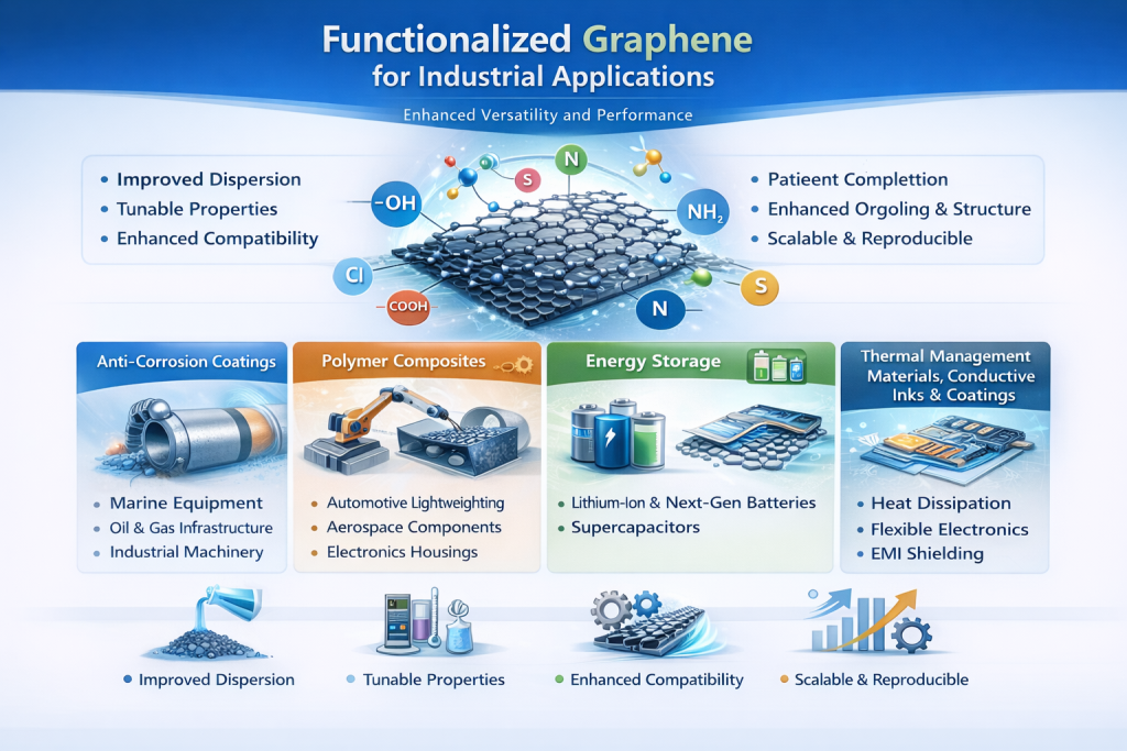 Functionalized Graphene for Industrial Applications