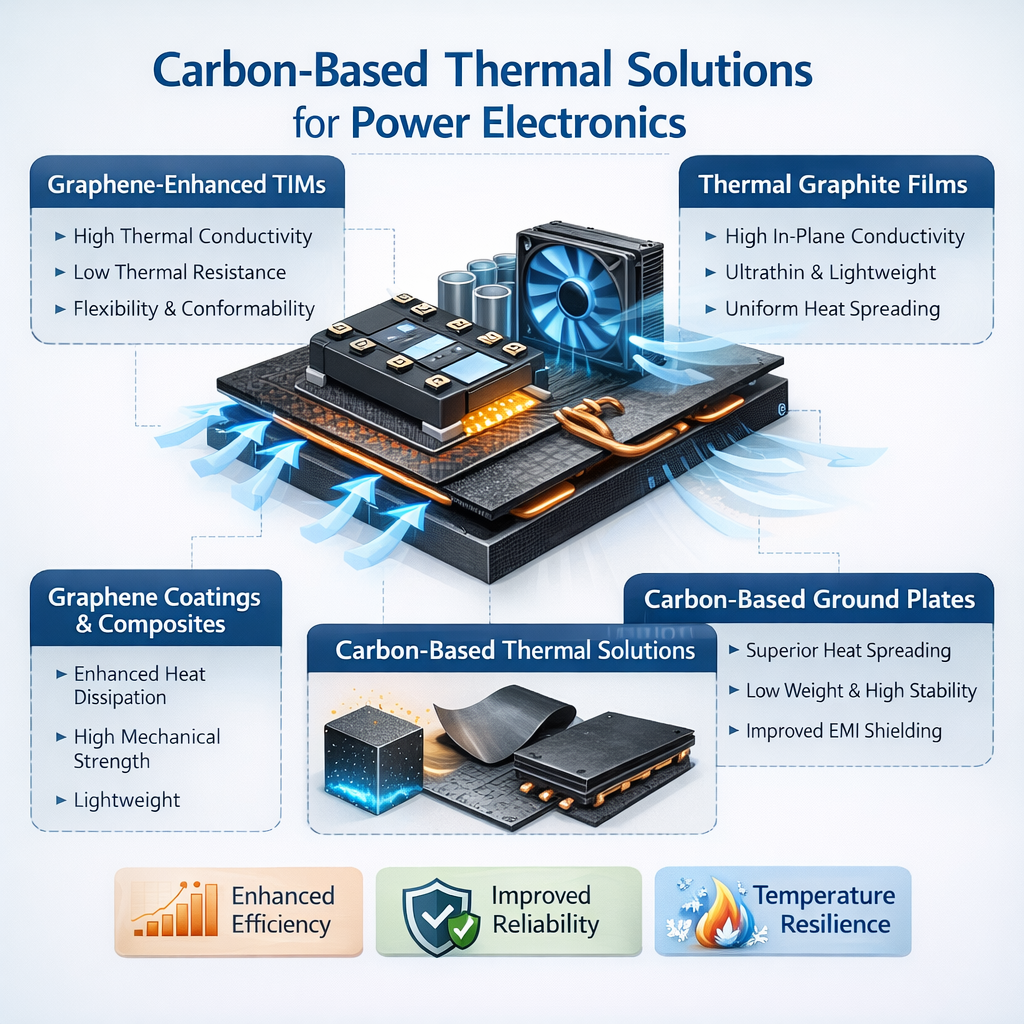Carbon-Based Thermal Solutions for Power Electronics: Enhancing Efficiency and Reliability