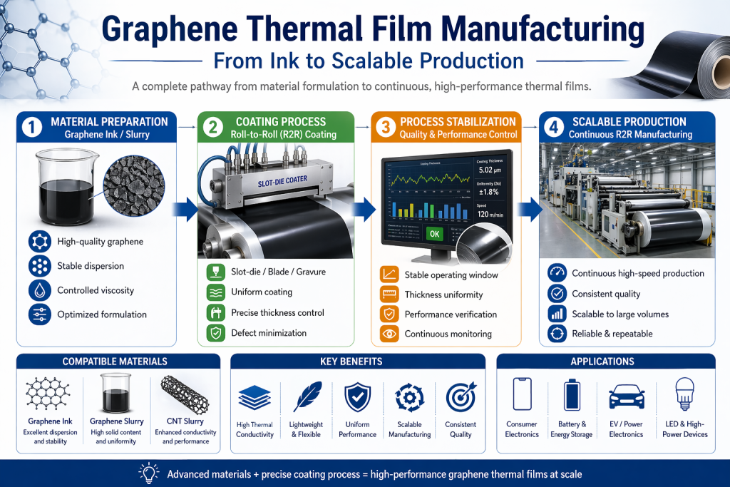Graphene Thermal Film Manufacturing: From Ink to Scalable Production