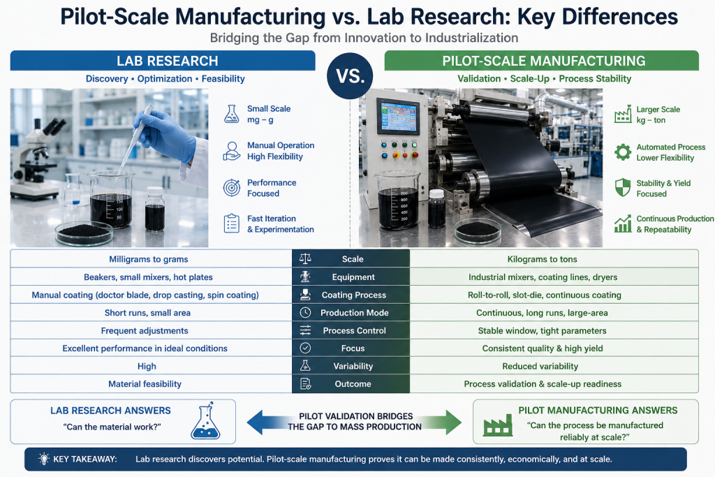 Pilot-Scale Manufacturing vs. Lab Research: Key Differences
