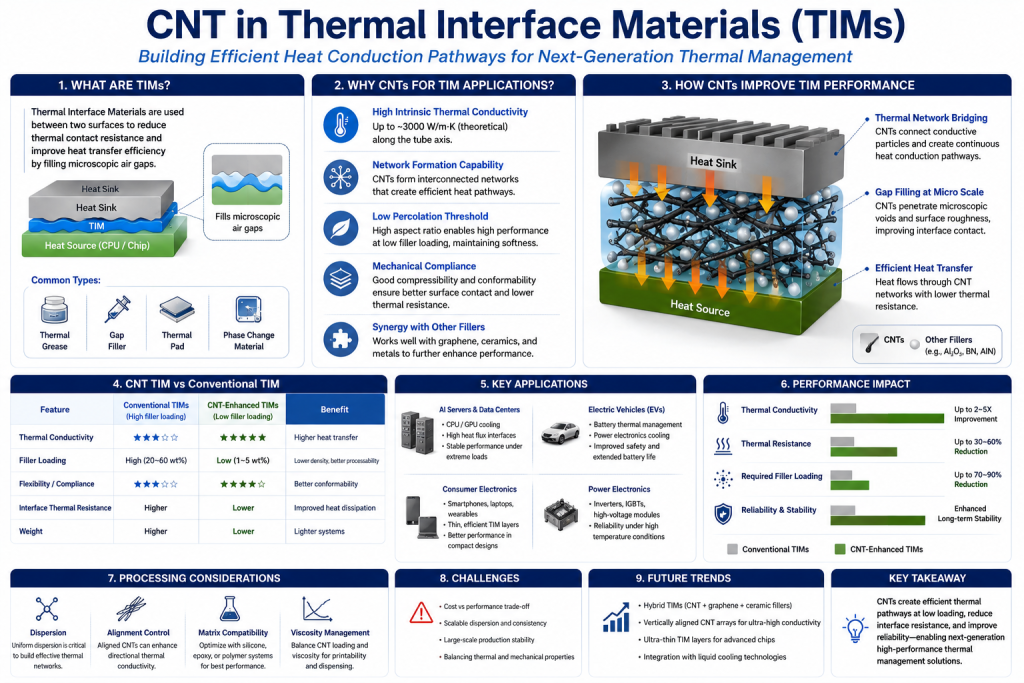 CNT in Thermal Interface Materials (TIMs)