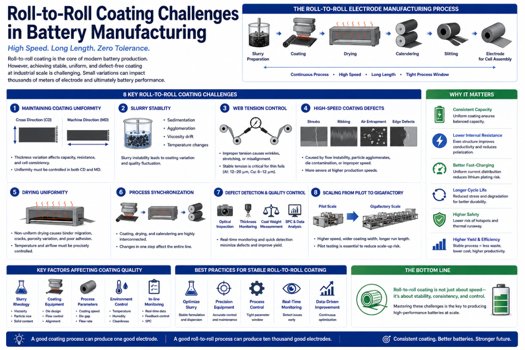 Roll-to-Roll Coating Challenges in Battery Manufacturing