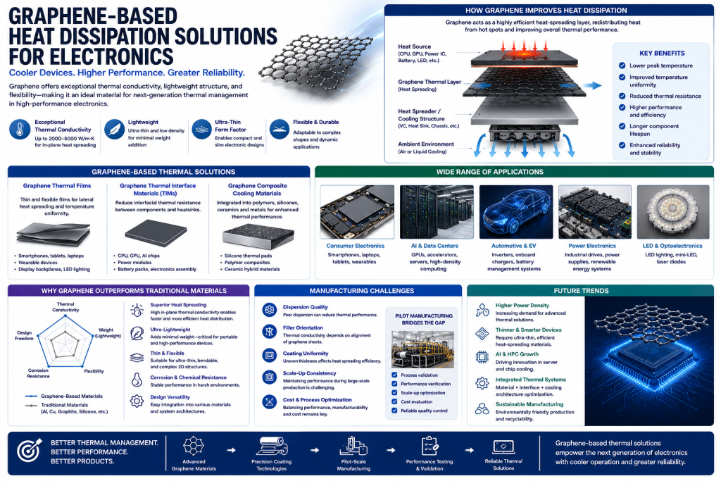 Graphene-Based Heat Dissipation Solutions for Electronics