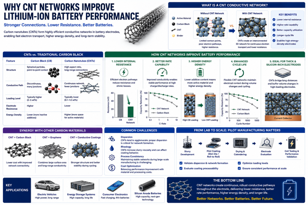 Why CNT Networks Improve Lithium-Ion Battery Performance