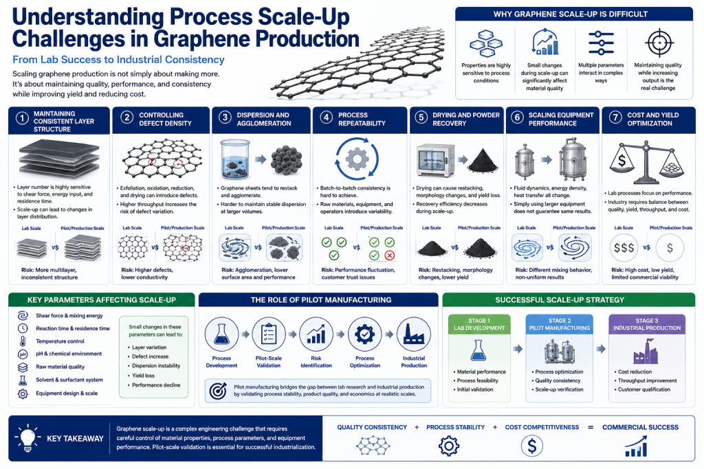 Understanding Process Scale-Up Challenges in Graphene Production