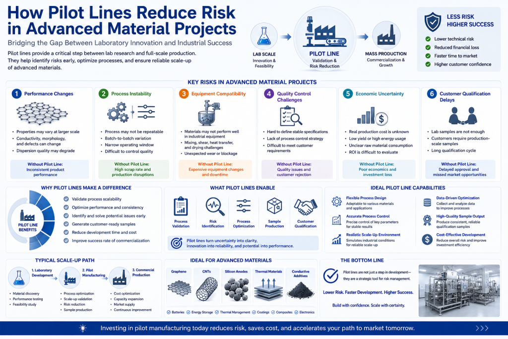How Pilot Lines Reduce Risk in Advanced Material Projects