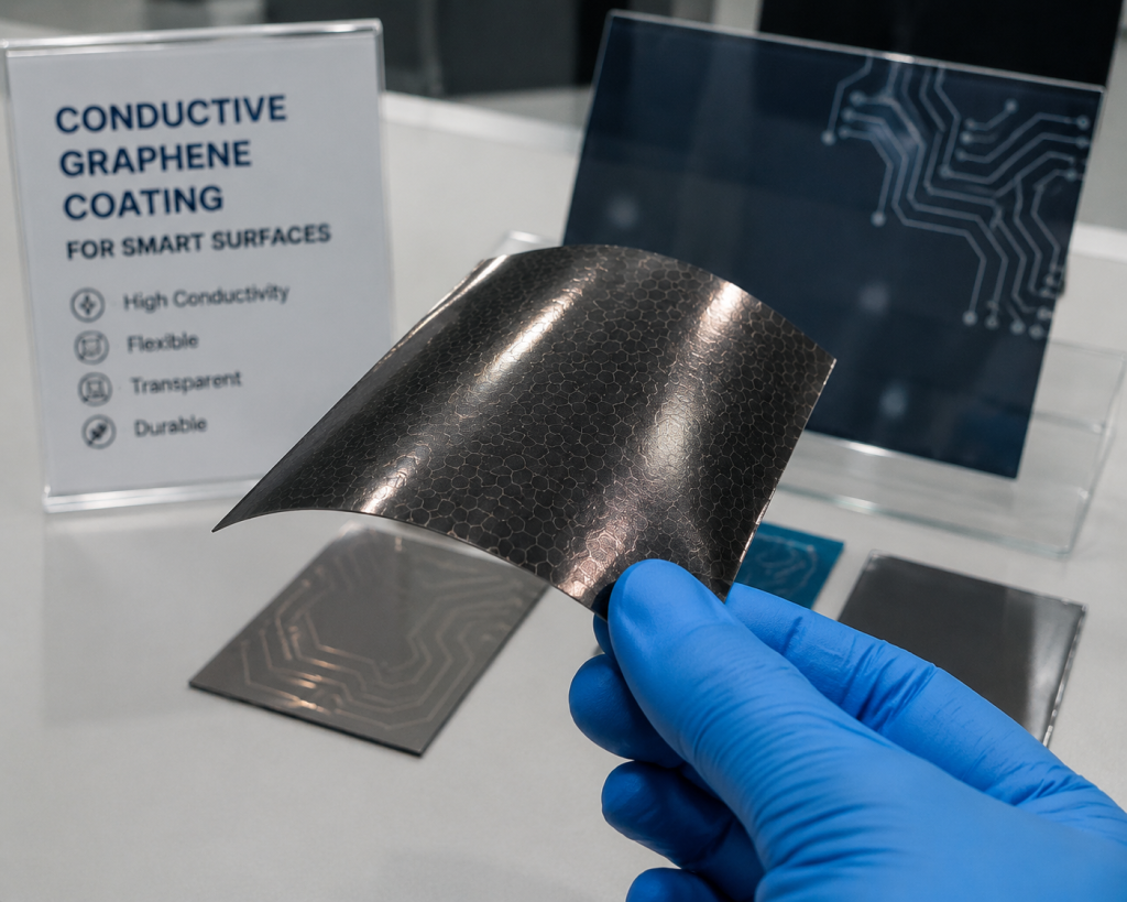 Conductive Graphene Coatings for Smart Surfaces
