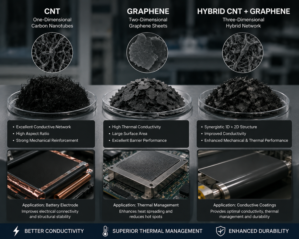 Graphene vs CNT: Choosing the Right Carbon Material for Industrial Applications