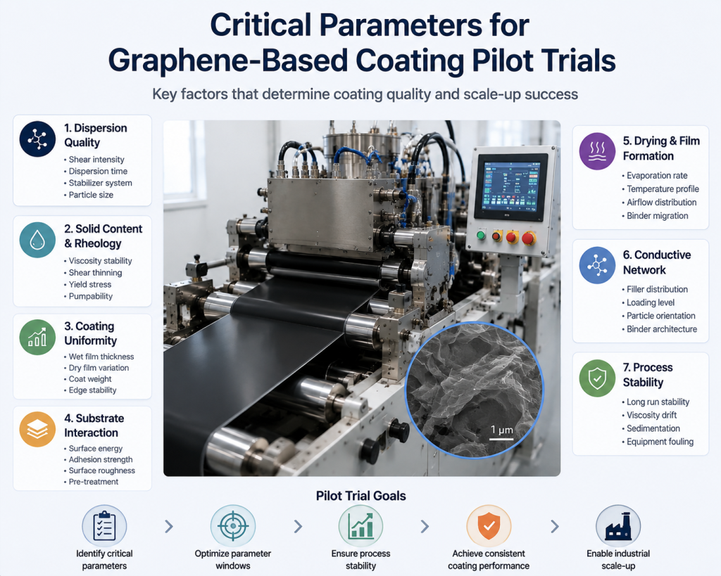 Critical Parameters for Graphene-Based Coating Pilot Trials