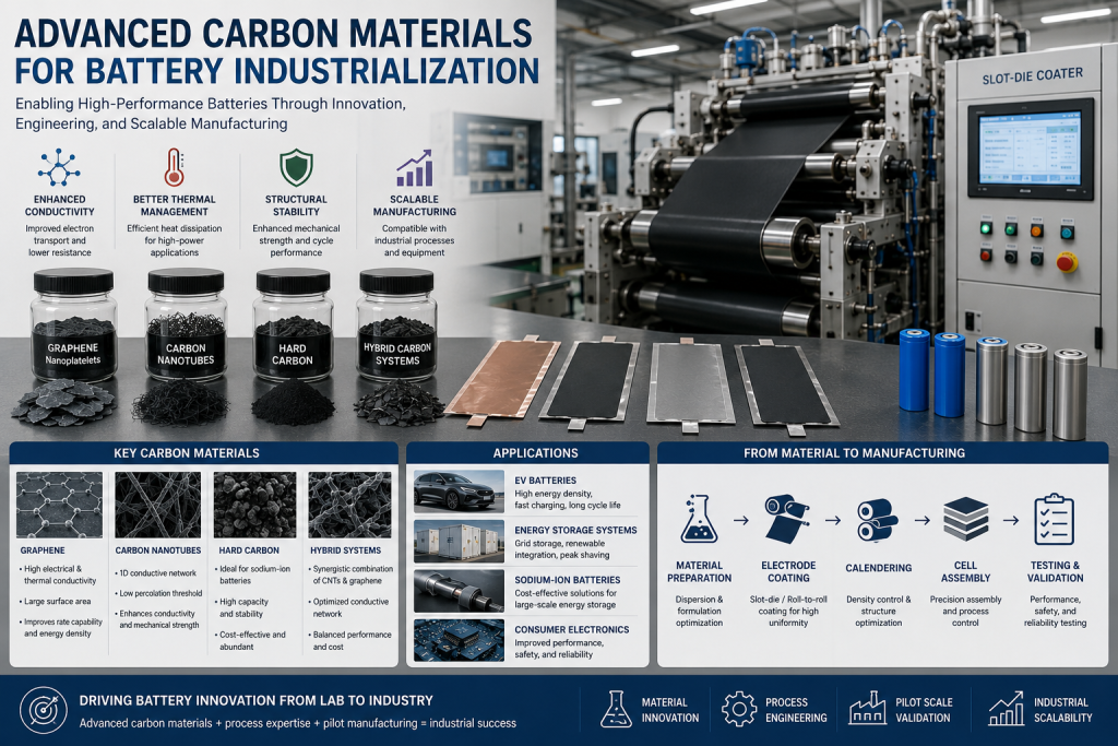 Advanced Carbon Materials for Battery Industrialization