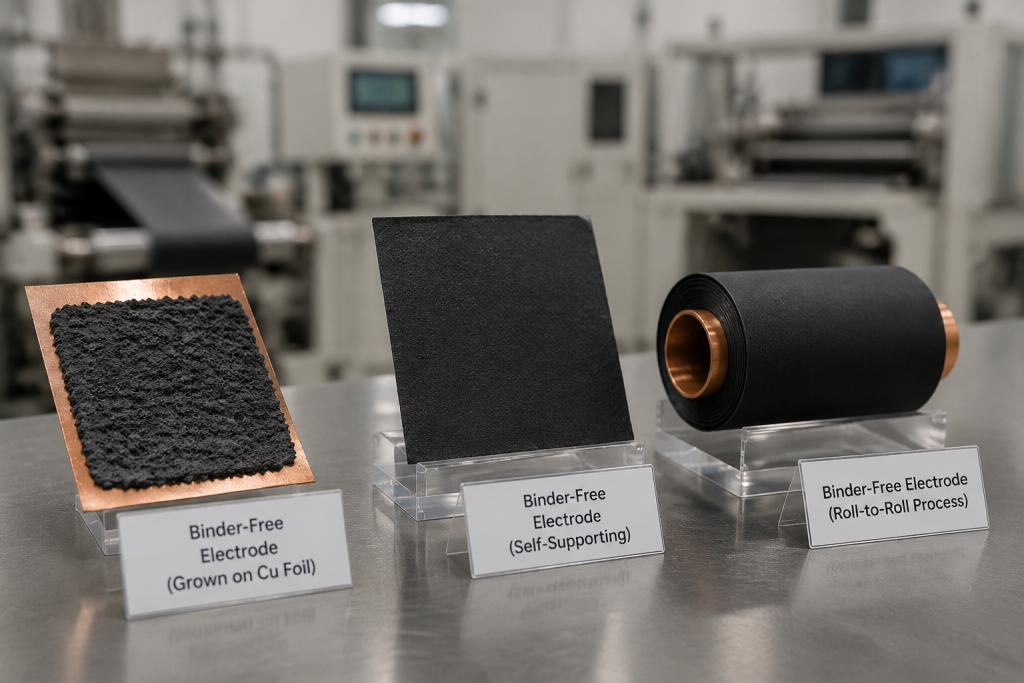 Binder-Free Electrode Concepts and Industrial Reality