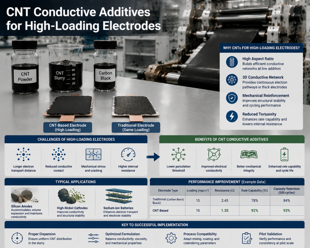 CNT Conductive Additives for High-Loading Electrodes
