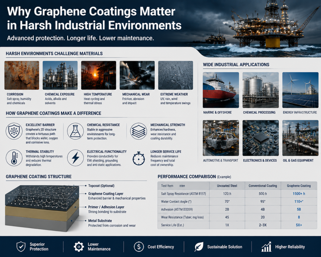 Why Graphene Coatings Matter in Harsh Industrial Environments