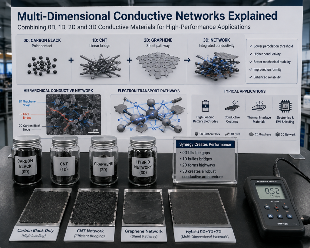 Multi-Dimensional Conductive Networks Explained