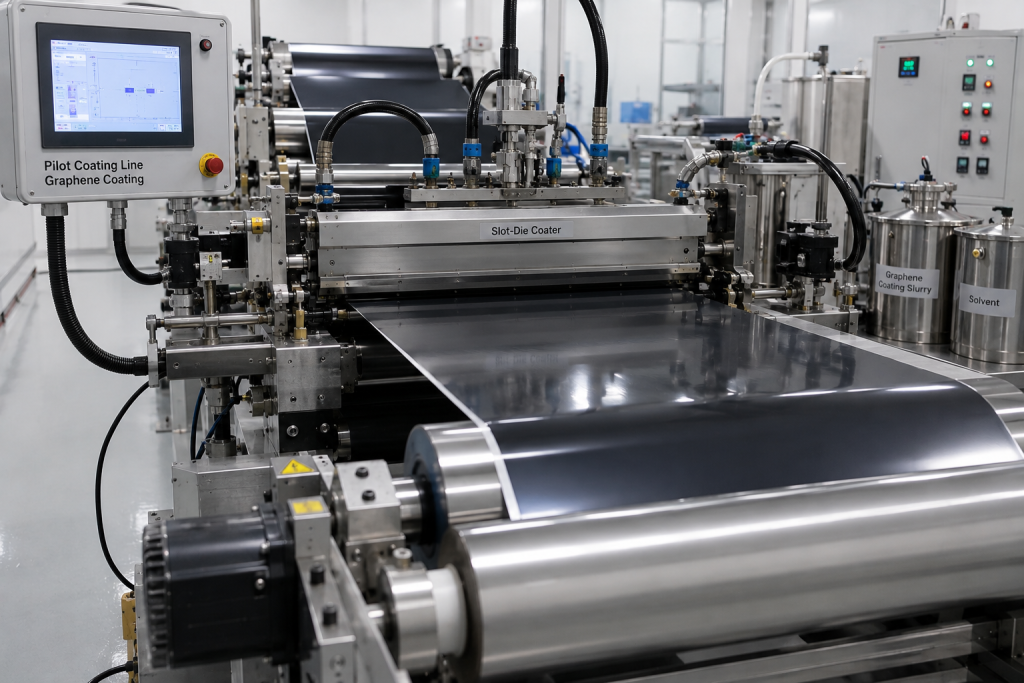 Pilot Production of Graphene Coatings for Battery Applications