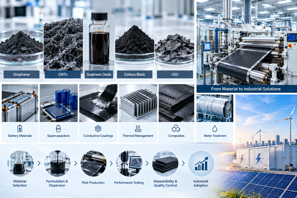 Industrializing Advanced Carbon Materials: Challenges and Opportunities